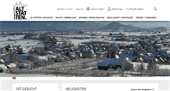 Desktop Screenshot of altstaetten.ch